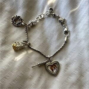 Silver Brighton Charm Bracelet with Charms